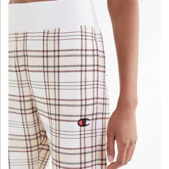 Champion uo exclusive plaid reverse weave jogger pant Clearance